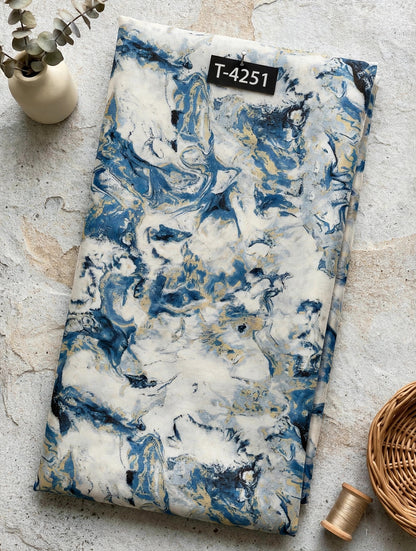 Wholesale T-4251 Organza Marble Prints - ORGANZA | The Wardrobe Fabrics