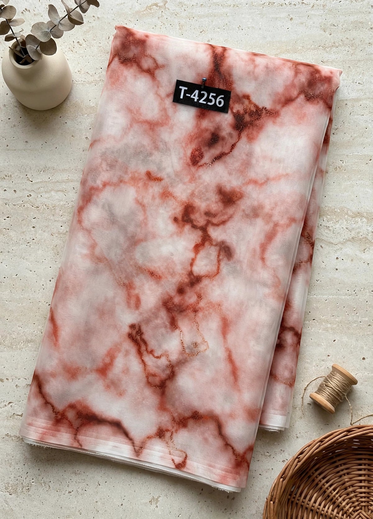 Wholesale T-4256 Organza Marble Prints - ORGANZA | The Wardrobe Fabrics