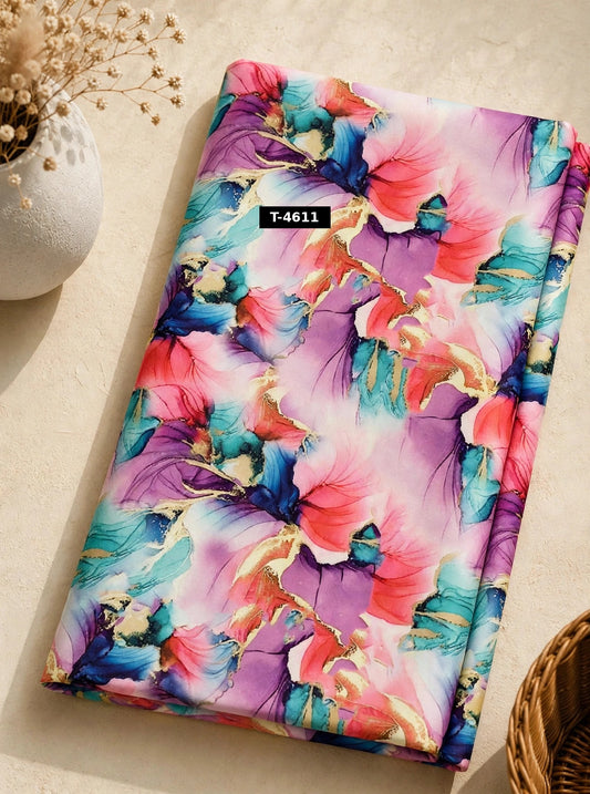 Wholesale T-4611 Beautiful Marble Print On Crepe - CREPE | The Wardrobe Fabrics