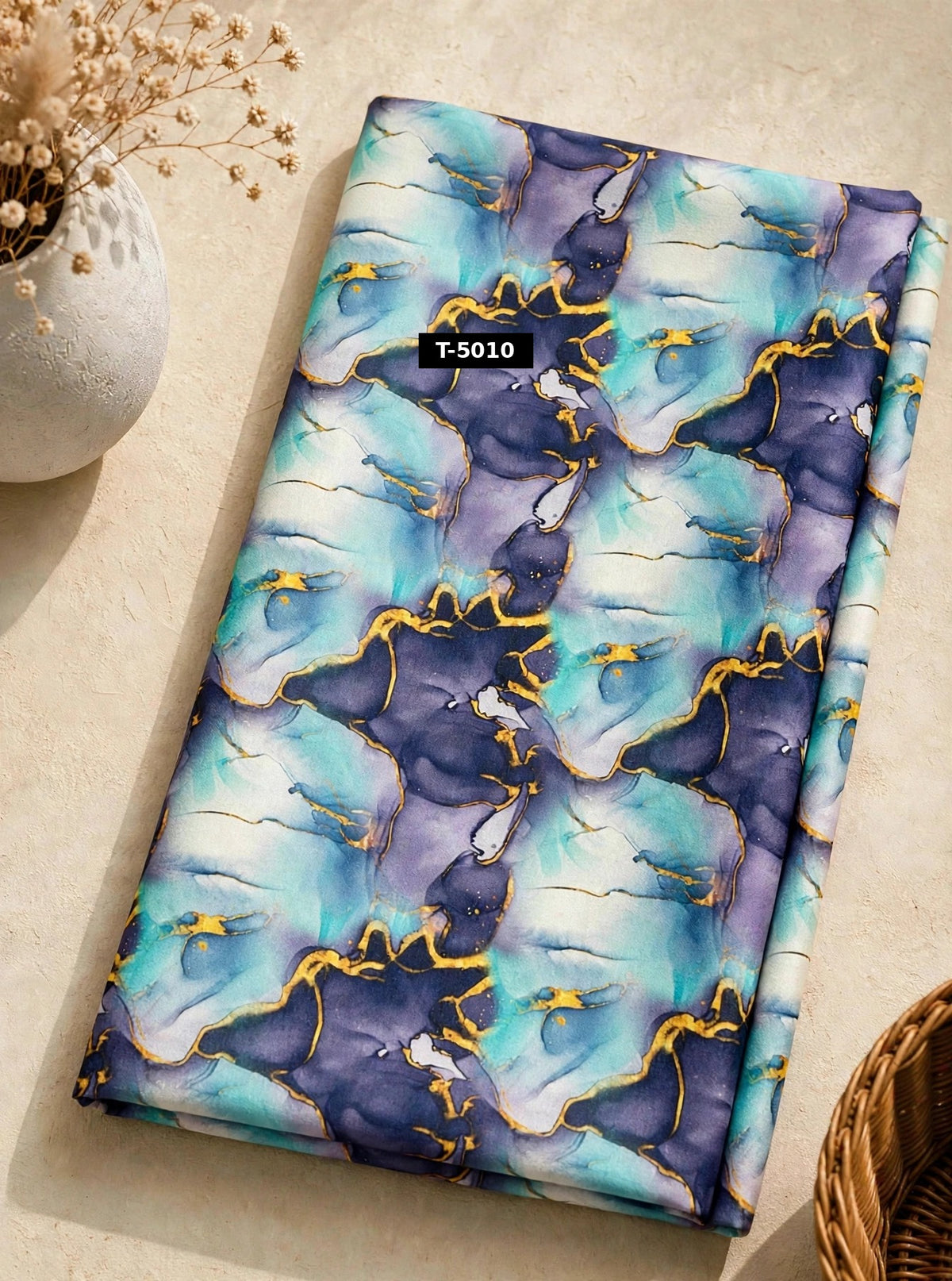 Wholesale T-5010 Multi Colour Marble Crepe Print - CREPE | The Wardrobe Fabrics