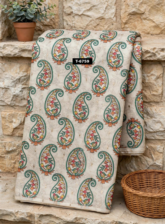 Wholesale T-6759 Chanderi Jacquard Butti Prints - CHANDERI | The Wardrobe Fabrics