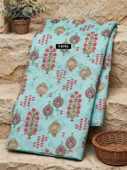 Wholesale T-6761 Chanderi Jacquard Butti Prints - CHANDERI | The Wardrobe Fabrics