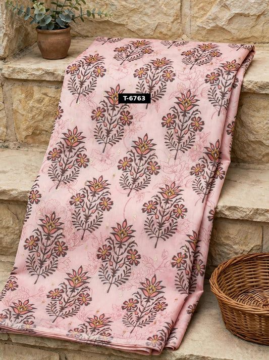 Wholesale T-6763 Chanderi Jacquard Butti Prints - CHANDERI | The Wardrobe Fabrics