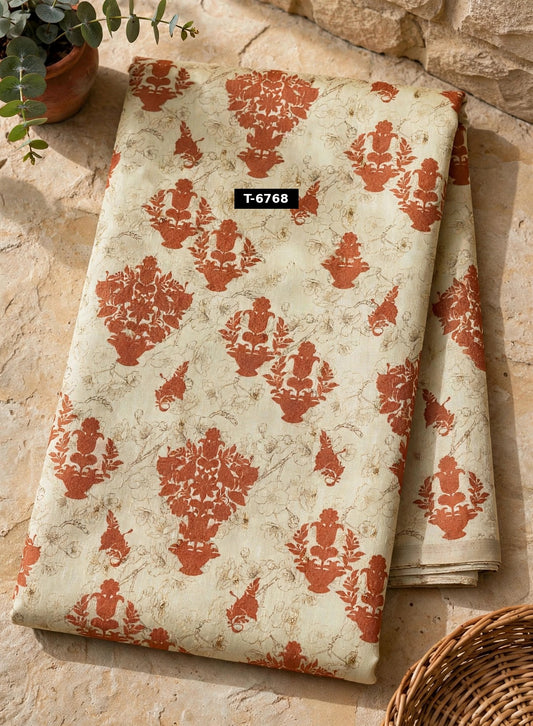 Wholesale T-6768 Chanderi Jacquard Butti Prints - CHANDERI | The Wardrobe Fabrics