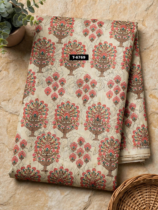 Wholesale T-6769 Chanderi Jacquard Butti Prints - CHANDERI | The Wardrobe Fabrics