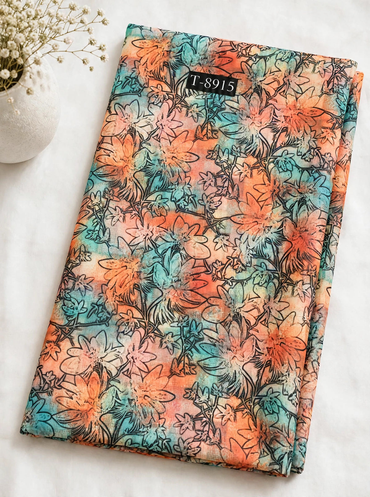 Wholesale T-8915 Blossom Prints On Chiffon - CHIFFON | The Wardrobe Fabrics