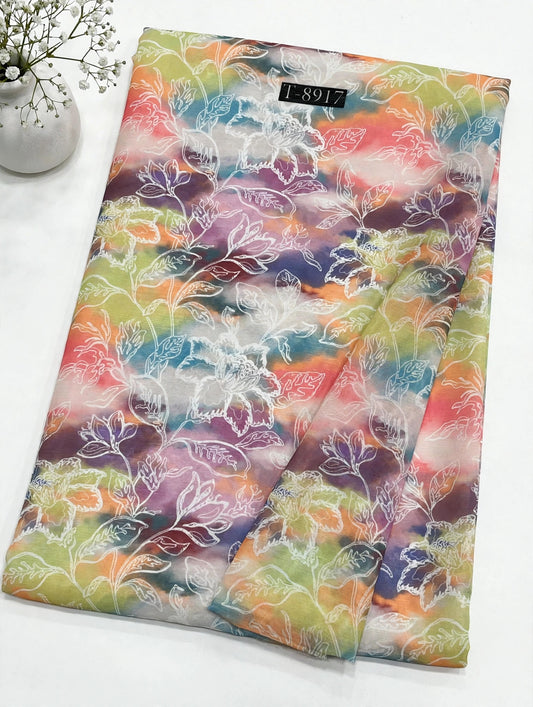 Wholesale T-8917 Blossom Prints On Chiffon - CHIFFON | The Wardrobe Fabrics