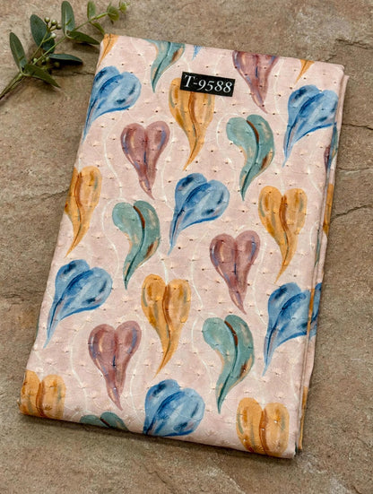Wholesale T-9588 Floral Abstract Cotton Embroidery Fabrics - COTTON EMBROIDERY | The Wardrobe Fabrics
