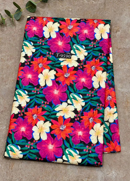 Wholesale T-9590 Floral Abstract Cotton Embroidery Fabrics - COTTON EMBROIDERY | The Wardrobe Fabrics