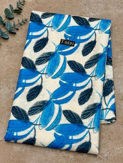 Wholesale T-9591 Floral Abstract Cotton Embroidery Fabrics - COTTON EMBROIDERY | The Wardrobe Fabrics