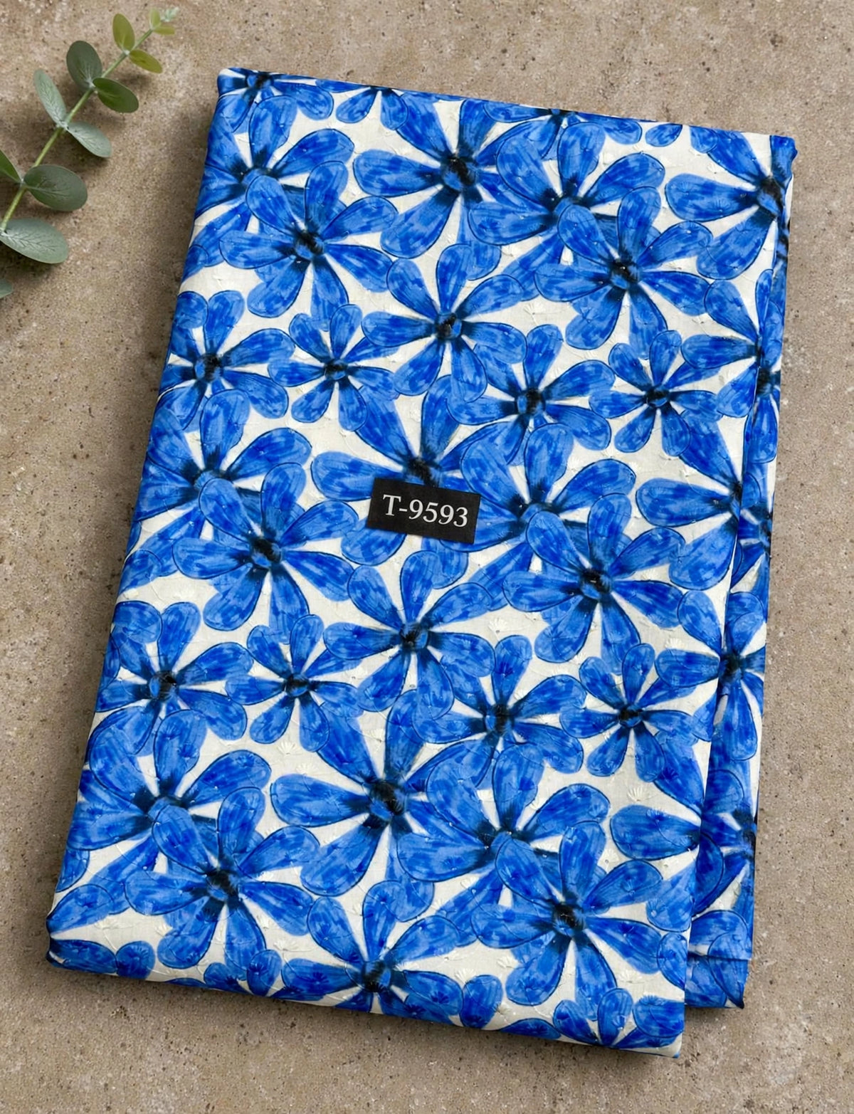 Wholesale T-9593 Floral Abstract Cotton Embroidery Fabrics - COTTON EMBROIDERY | The Wardrobe Fabrics