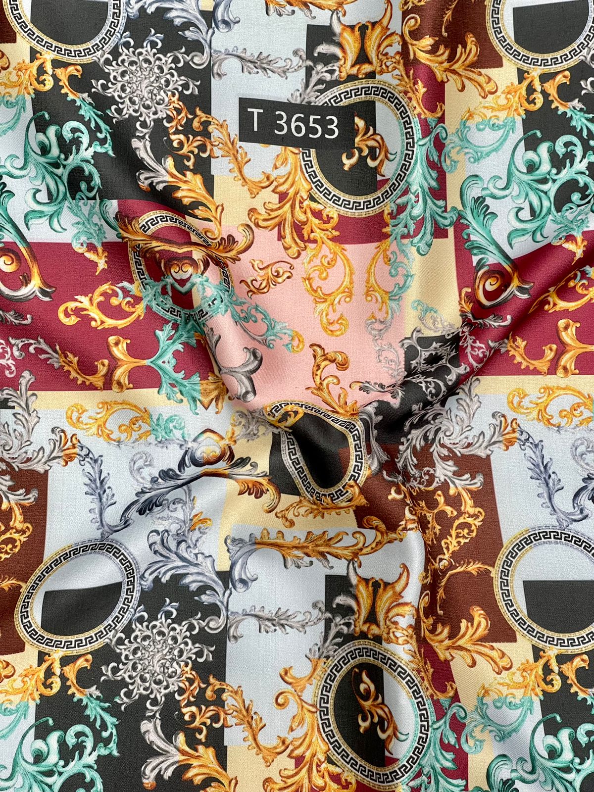 BRAND PRINTS ON MODAL SATIN
