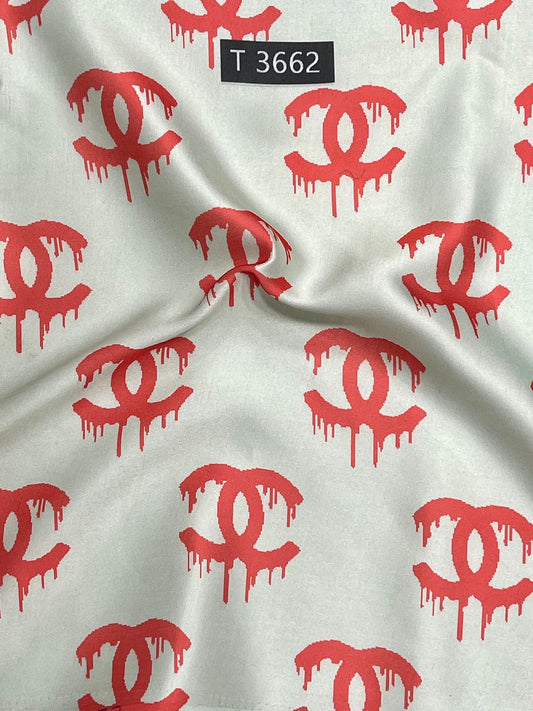 BRAND PRINTS ON MODAL SATIN