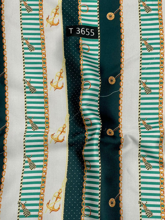 BRAND PRINTS ON MODAL SATIN