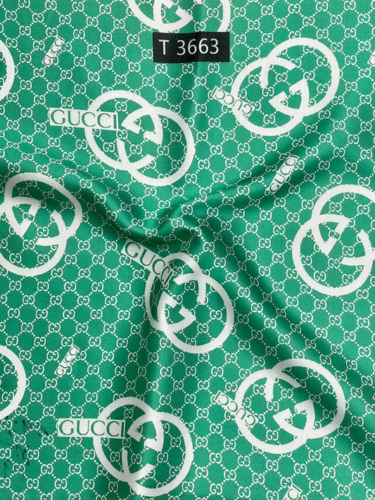 BRAND PRINTS ON MODAL SATIN