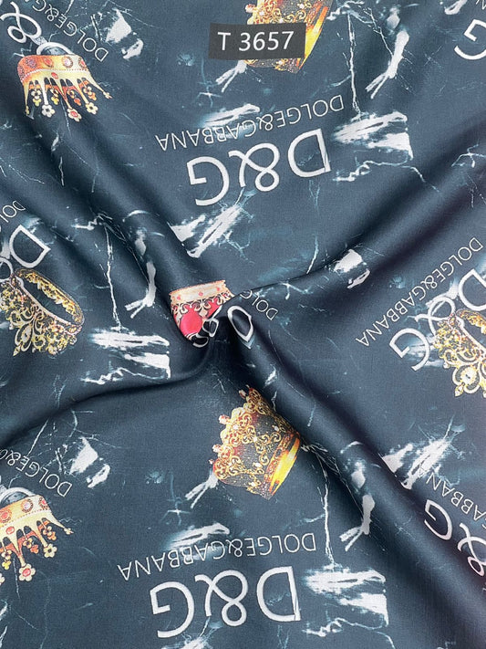 BRAND PRINTS ON MODAL SATIN