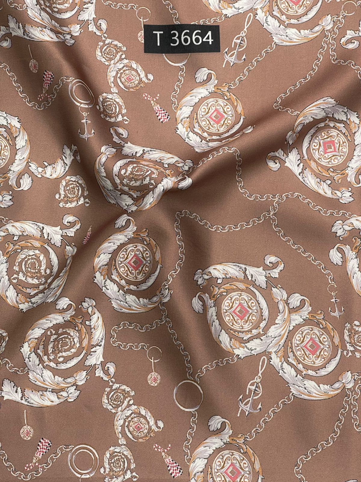 BRAND PRINTS ON MODAL SATIN