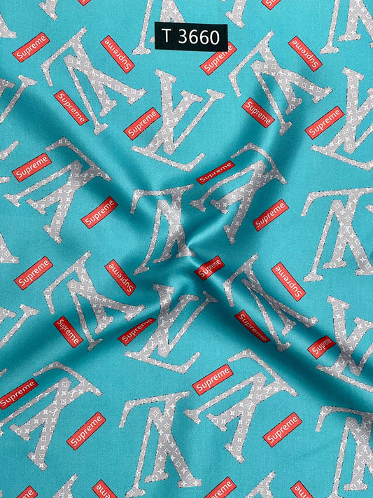 BRAND PRINTS ON MODAL SATIN