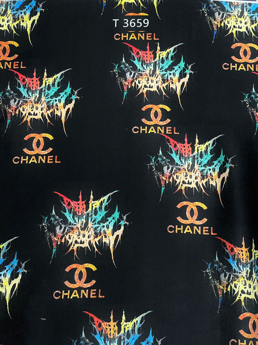 BRAND PRINTS ON MODAL SATIN