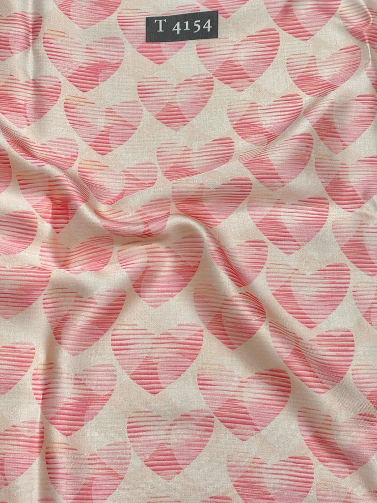 HEART PRINT ON MODAL SATIN