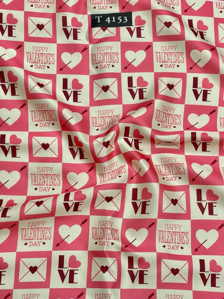 HEART PRINT ON MODAL SATIN
