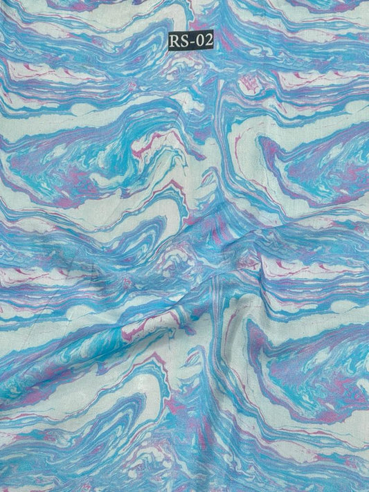 Marble On Pure Viscose Muslin