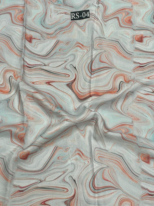 Marble On Pure Viscose Muslin