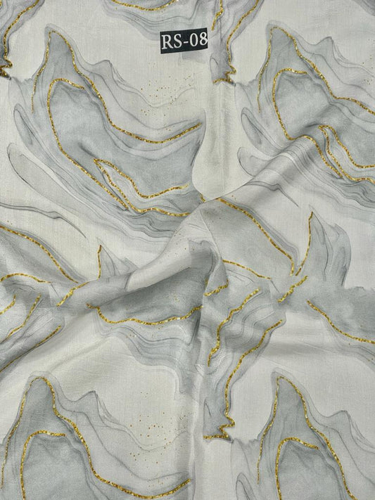 Marble On Pure Viscose Muslin