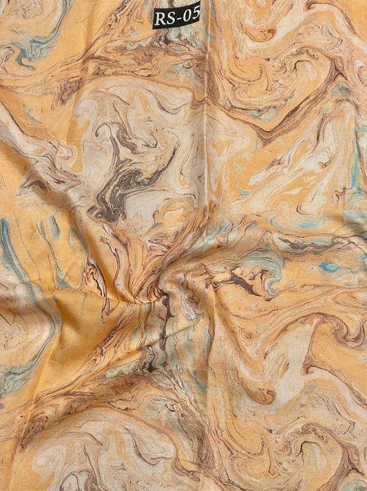 Marble On Pure Viscose Muslin