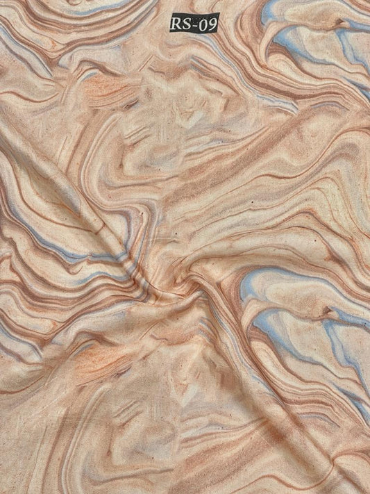 Marble On Pure Viscose Muslin