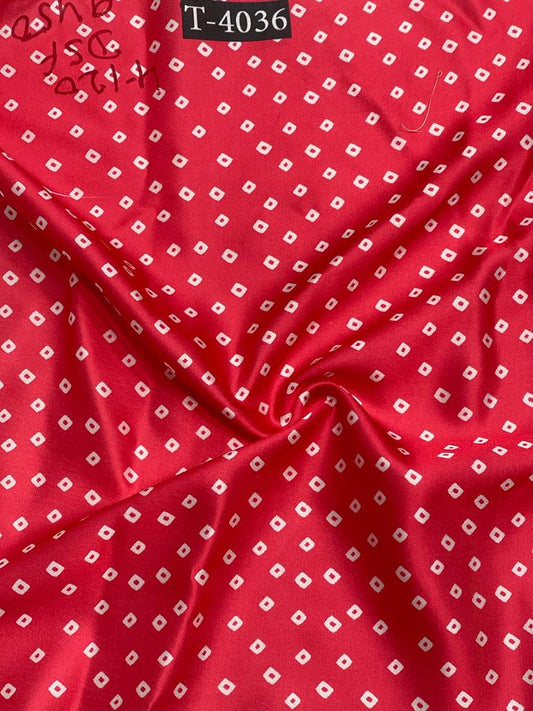 BANDHANI PRINT ON MODAL SATIN