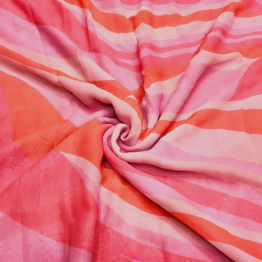 Georgette Abstract Print