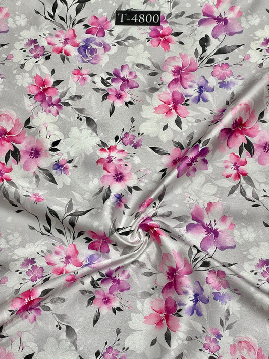 SUMMER PRINT ON JAPAN SATIN