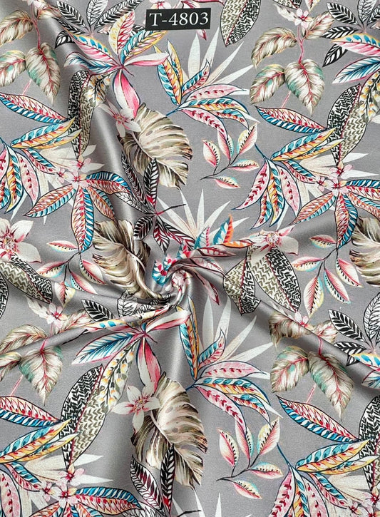 SUMMER PRINT ON JAPAN SATIN