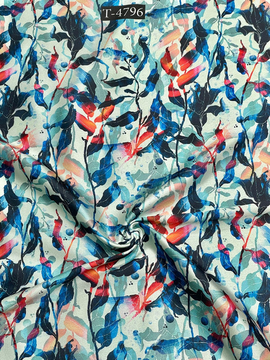 SUMMER PRINT ON JAPAN SATIN