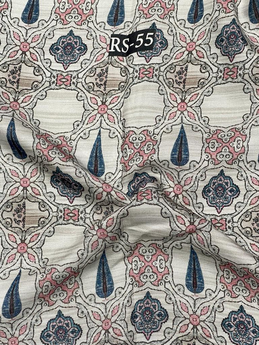 Pure Viscose Muslin Geometric Print