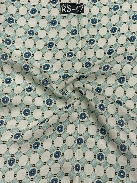 Pure Viscose Muslin Geometric Print