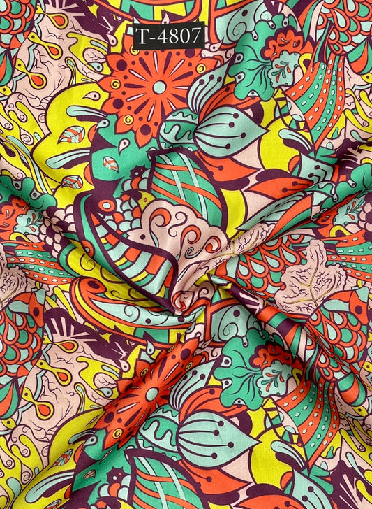 ZARA PRINT ON MODAL SATIN