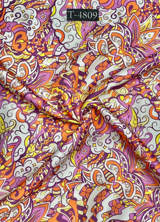 ZARA PRINT ON MODAL SATIN