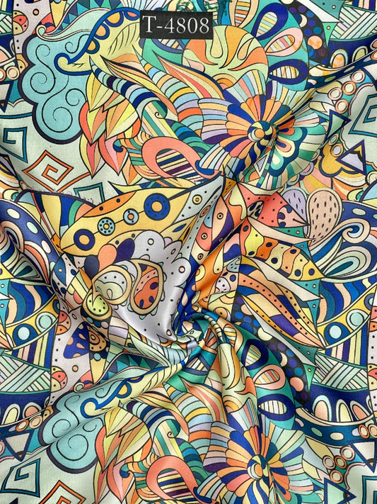 ZARA PRINT ON MODAL SATIN