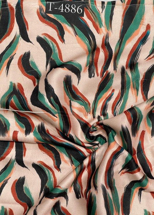 Abstracts Prints On Modal Satin