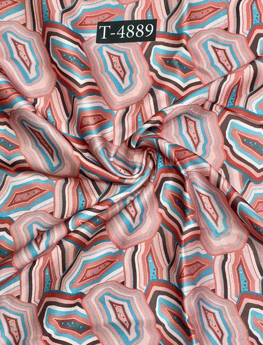 Abstracts Prints On Modal Satin