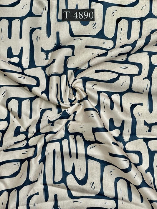 Abstracts Prints On Modal Satin