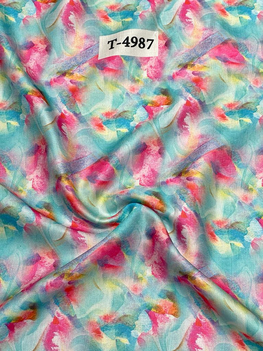 Crepe Marble Print