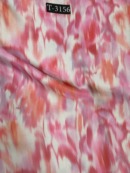 ABSTRACTS PRINT ON SATIN GEORGETTE