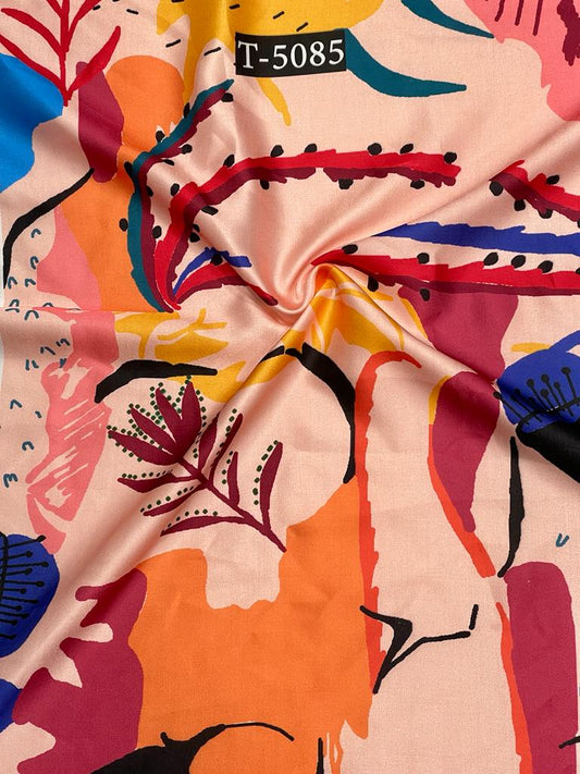 MODAL SATIN BIG ABSTRACTS PRINT