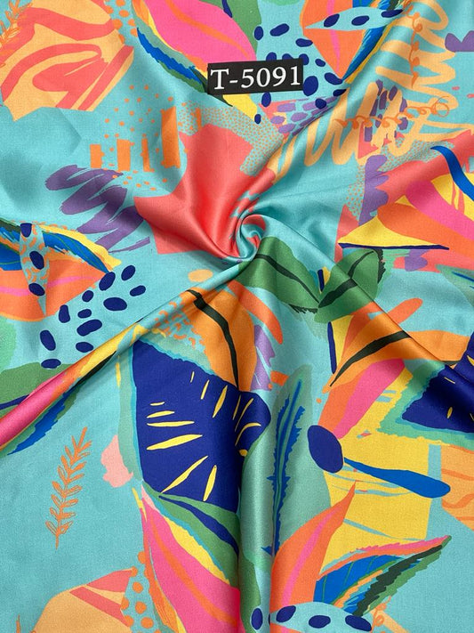 MODAL SATIN BIG ABSTRACTS PRINT