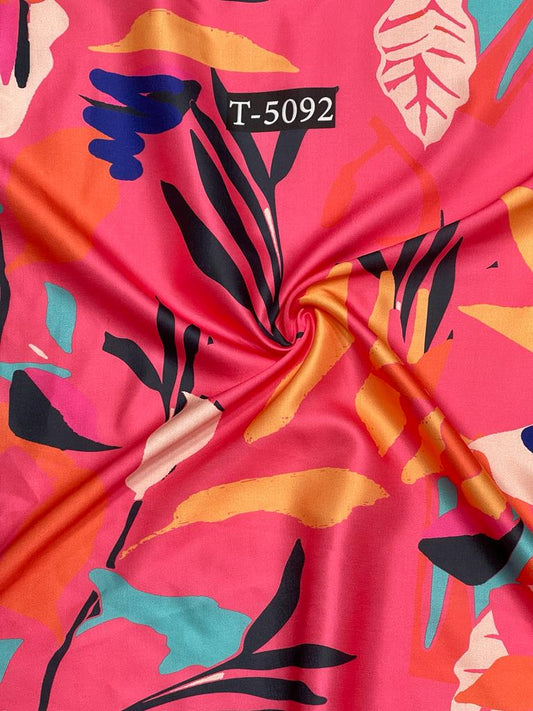 MODAL SATIN BIG ABSTRACTS PRINT