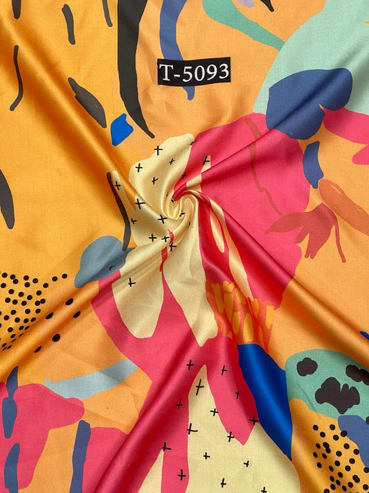 MODAL SATIN BIG ABSTRACTS PRINT