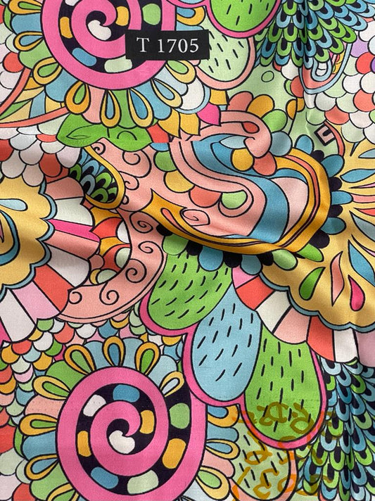 ZARA PRINT ON MODAL SATIN